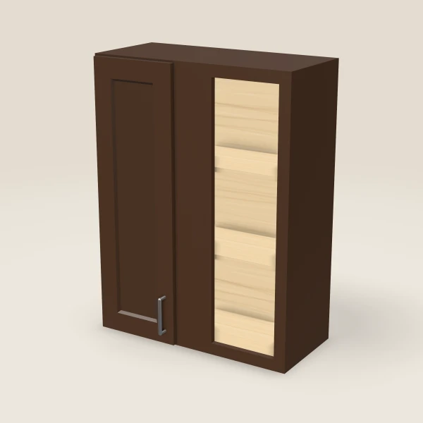 27" Wall Blind Corner — 36" High — Urban Espresso, 3D picture