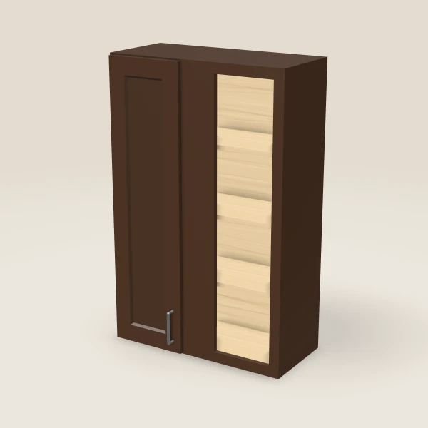 27" Wall Blind Corner — 42" High — Urban Espresso, 3D picture