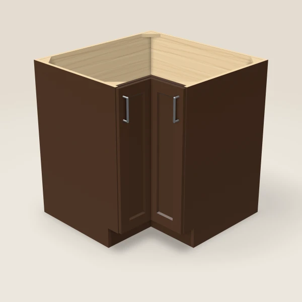 33" Lazy Susan Corner Base — Urban Espresso, 3D picture