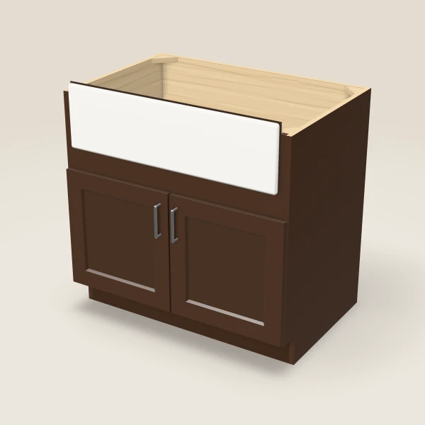 36" Farm Sink Base — Urban Espresso, 3D picture