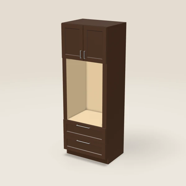 33" Oven Cabinet — 90" High — Urban Espresso, 3D picture