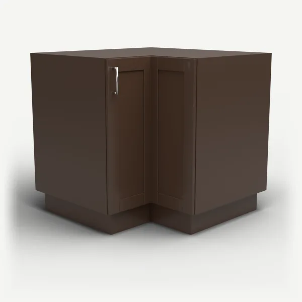 36" Easy Reach Corner Base — Urban Espresso, 3D picture