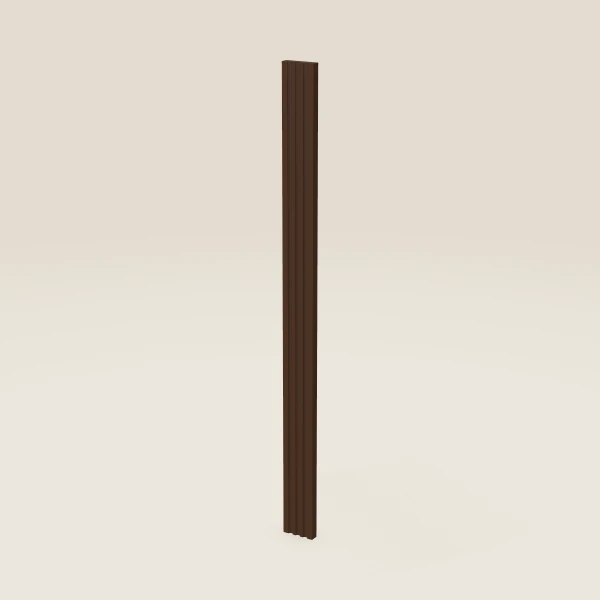 3" Fluted Filler — 42" Long — Urban Espresso, 3D picture
