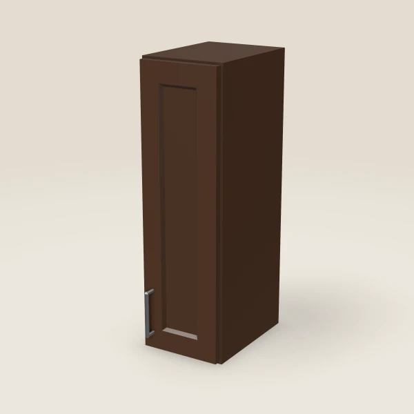 9" Wall Cabinet — 30" High — Urban Espresso, 3D picture