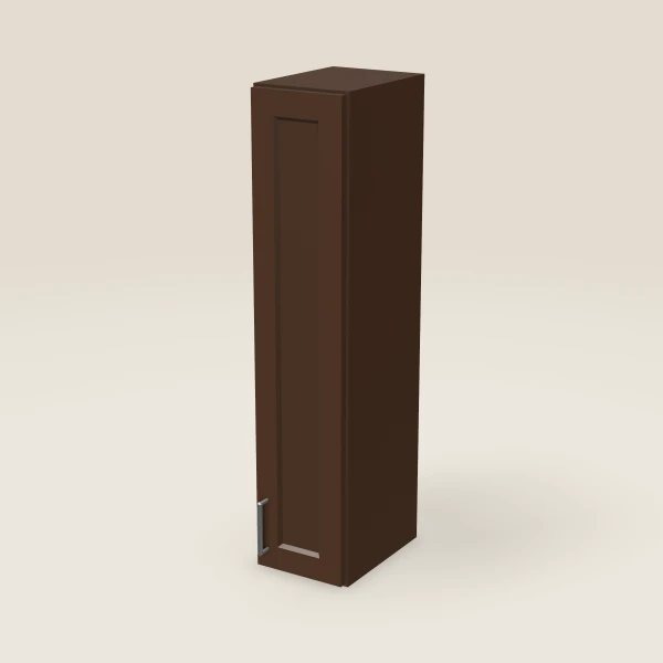 9" Wall Cabinet — 42" High — Urban Espresso, 3D picture