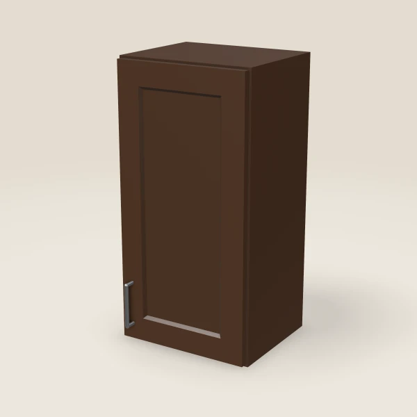 15" Wall Cabinet — 30" High — Urban Espresso, 3D picture