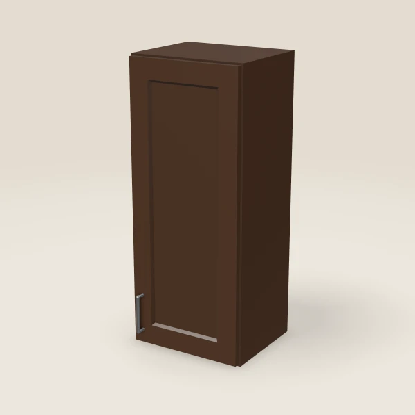 15" Wall Cabinet — 36" High — Urban Espresso, 3D picture