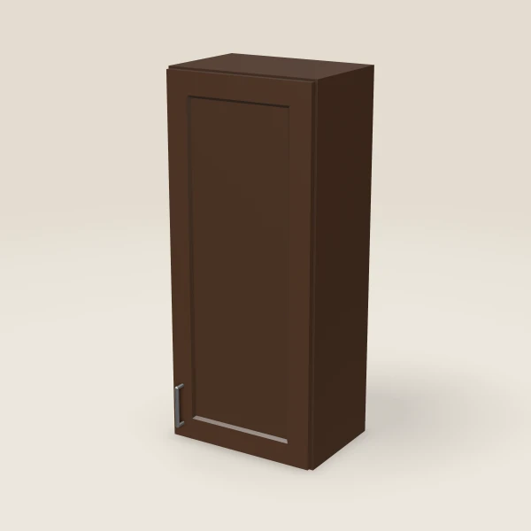 18" Wall Cabinet — 42" High — Urban Espresso, 3D picture