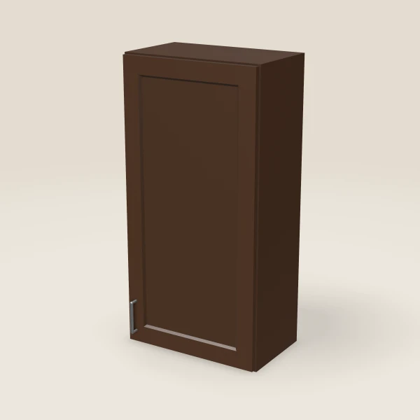 21" Wall Cabinet — 42" High — Urban Espresso, 3D picture