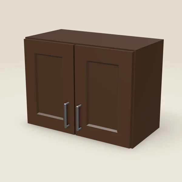 24" Wall Cabinet — 18" High — Urban Espresso, 3D picture