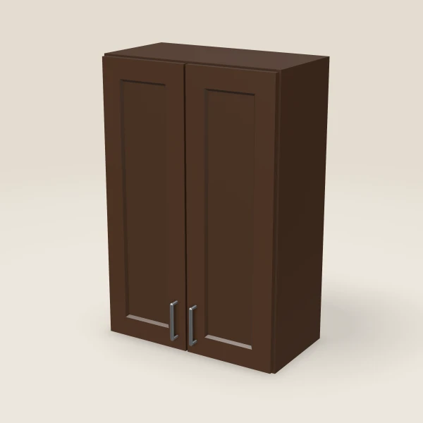 24" Wall Cabinet — 36" High — Urban Espresso, 3D picture