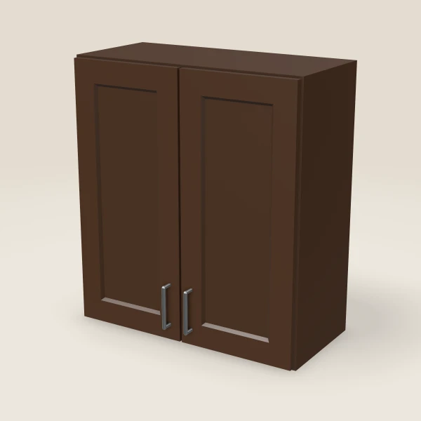 27" Wall Cabinet — 30" High — Urban Espresso, 3D picture