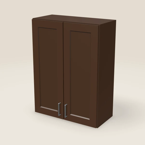 27" Wall Cabinet — 36" High — Urban Espresso, 3D picture
