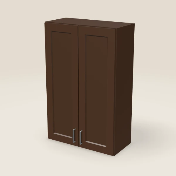 27" Wall Cabinet — 42" High — Urban Espresso, 3D picture