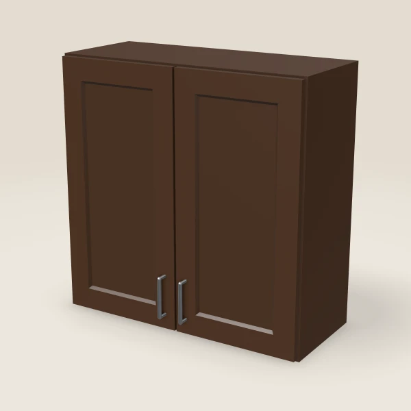 30" Wall Cabinet — 30" High — Urban Espresso, 3D picture