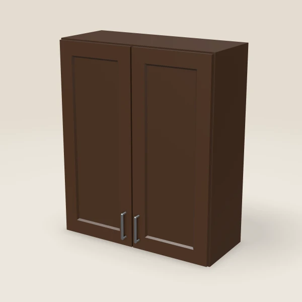 30" Wall Cabinet — 36" High — Urban Espresso, 3D picture