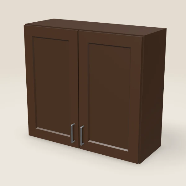 33" Wall Cabinet — 30" High — Urban Espresso, 3D picture