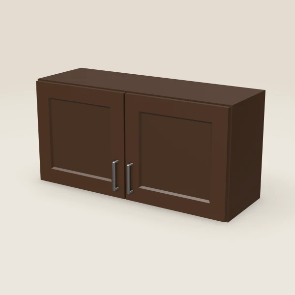 Gabinete de pared de 36" — 18" de alto — Urban Espresso, imagen en 3D