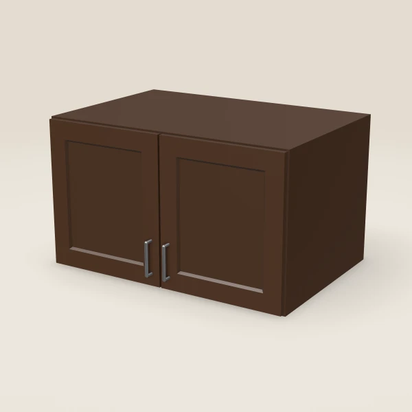 36" Wall Cabinet — 21" High, 24" Deep — Urban Espresso, 3D picture