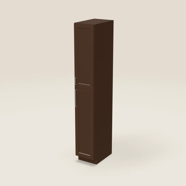 15" Pantry — 96" High — Urban Espresso, 3D picture