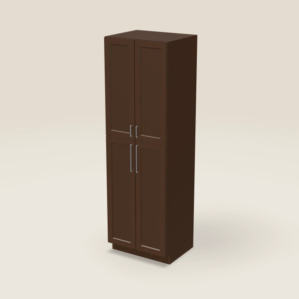 30" Pantry — 96" High — Urban Espresso, 3D picture