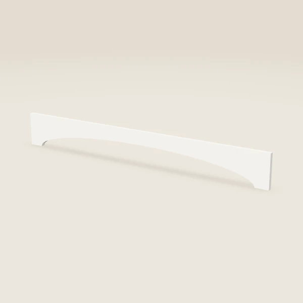 Arch Valance — 6" x 48" — Urban White, 3D picture