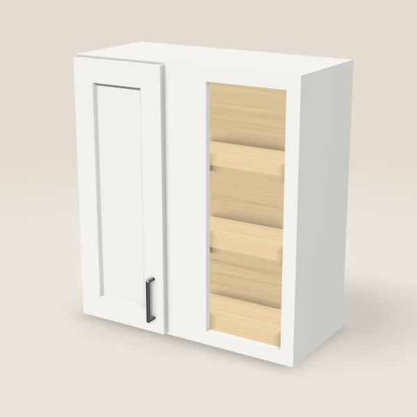 27" Wall Blind Corner — 30" High — Urban White, 3D picture