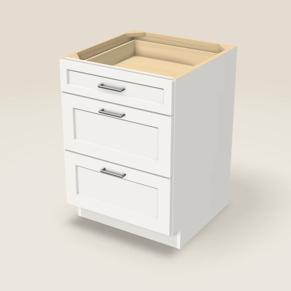 24" Drawer Base — Urban White, 3D picture