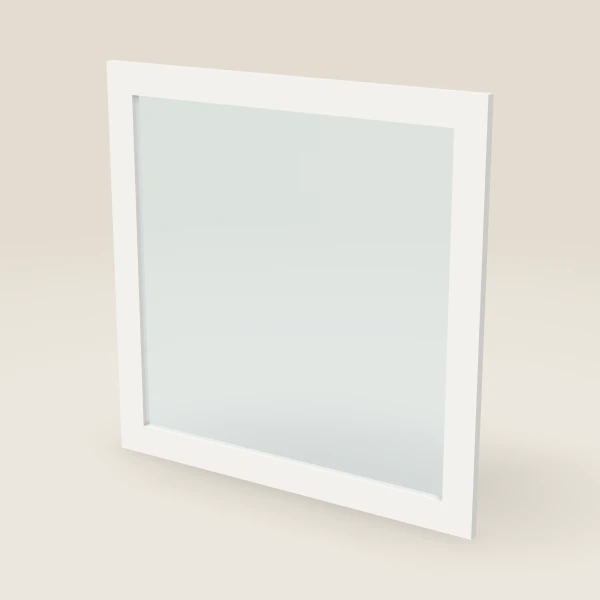 Puerta de vidrio — 30" x 30" — Urban White, imagen en 3D