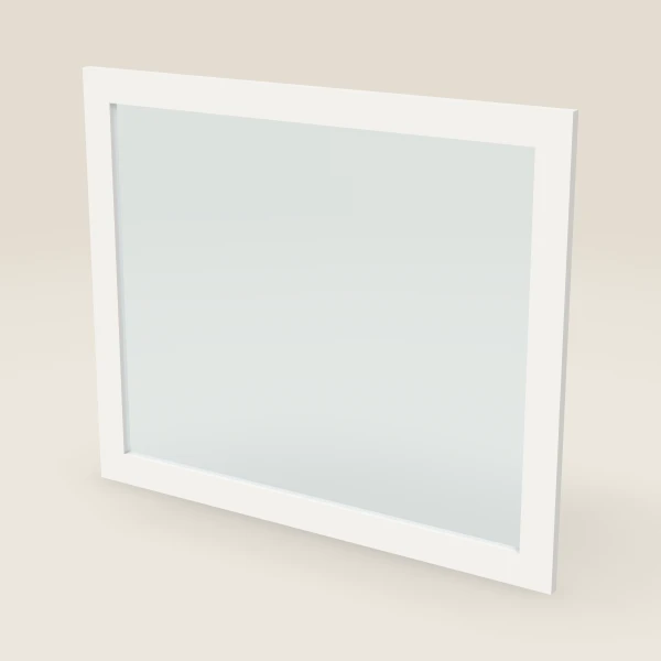 Puerta de vidrio — 36" x 30" — Urban White, imagen en 3D