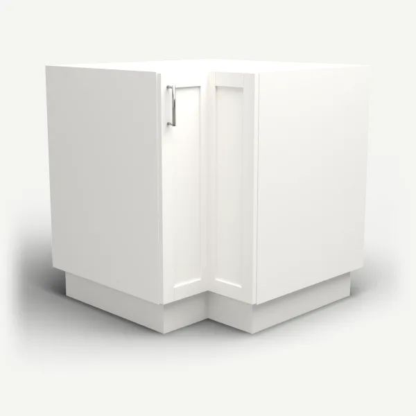 33" Easy Reach Corner Base — Urban White, 3D picture