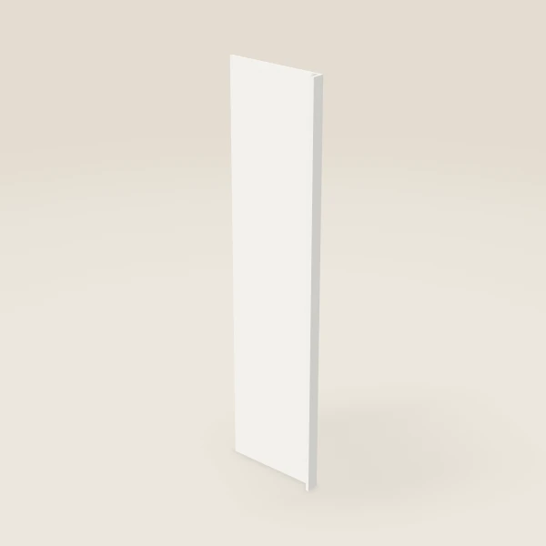 Refrigerator End Panel — 24" x 96", 3" Return — Urban White, 3D picture
