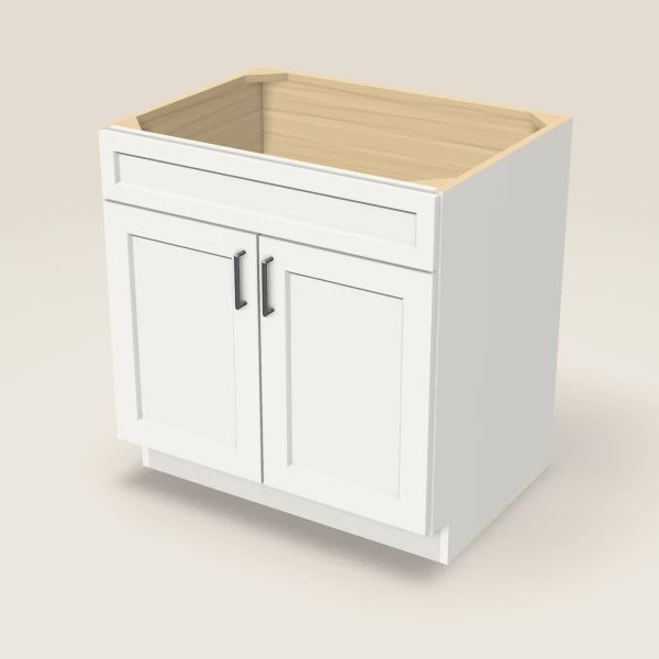 33" Sink Base — Urban White, 3D picture