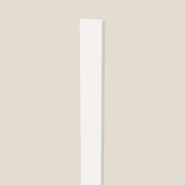 3" Tall Filler — 96" High — Urban White, 3D picture