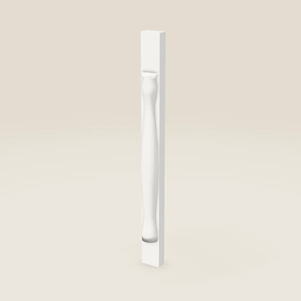 Decorative Leg / Stand Post — 3" x 34½" — Urban White, 3D picture