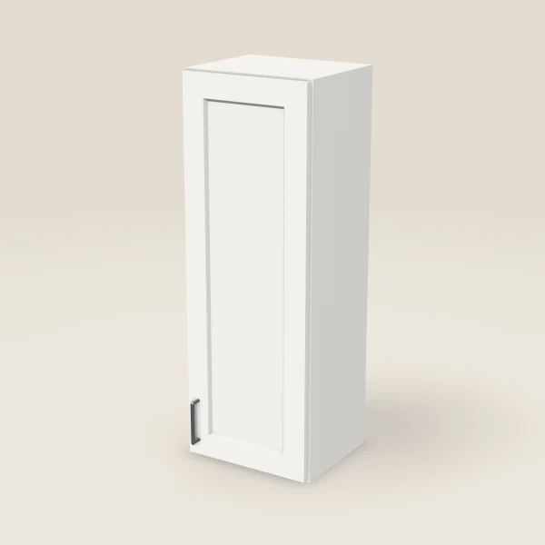 15" Wall Cabinet — 42" High — Urban White, 3D picture