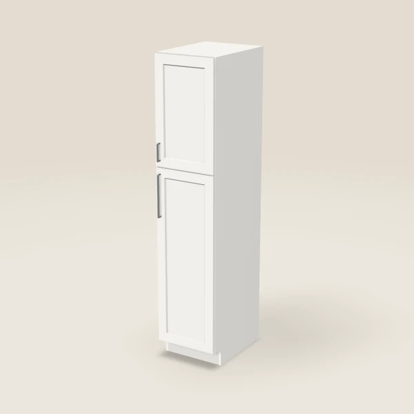 18" Pantry — 84" High — Urban White, 3D picture