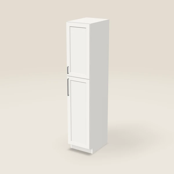 18" Pantry — 90" High — Urban White, 3D picture
