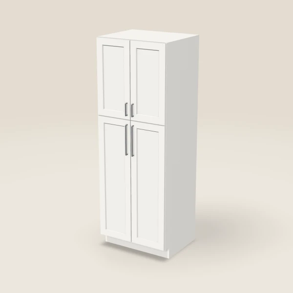 30" Pantry — 84" High — Urban White, 3D picture
