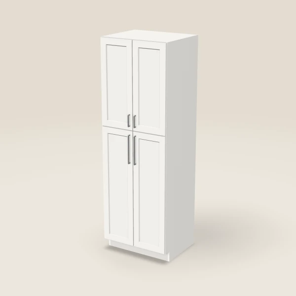 30" Pantry — 90" High — Urban White, 3D picture
