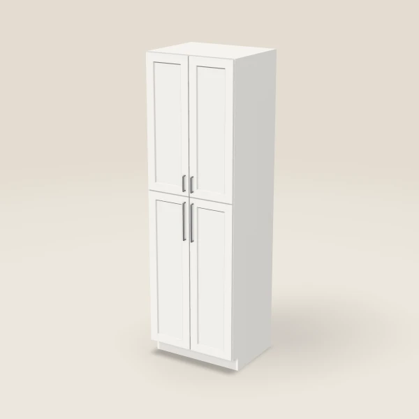 30" Pantry — 96" High — Urban White, 3D picture