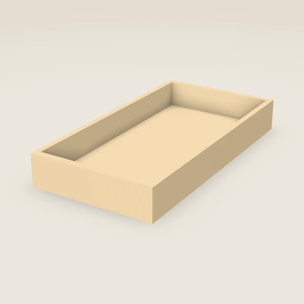 Bandeja extraíble para 15" base (11" tray), imagen en 3D