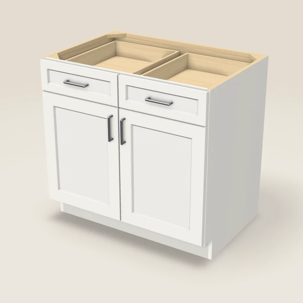36" Base Cabinet — Double Door, 3D picture