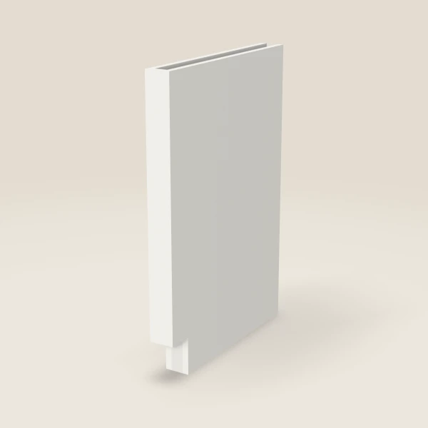 Columna de 3", base — 34½" de alto, 24" de fondo, imagen en 3D