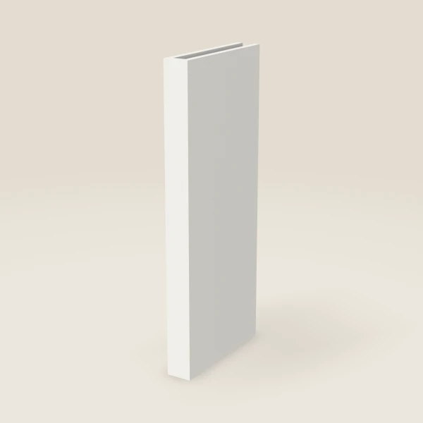 Columna de 3", pared — 36" de alto, 15" de fondo, imagen en 3D