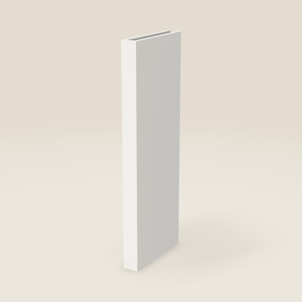 Columna de 3", pared — 42" de alto, 15" de fondo, imagen en 3D