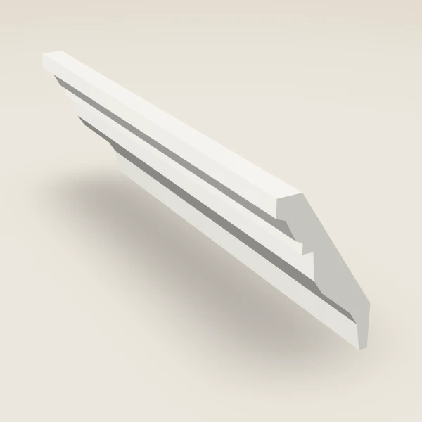 Moldura corona Classic — 4½" × 96", imagen en 3D