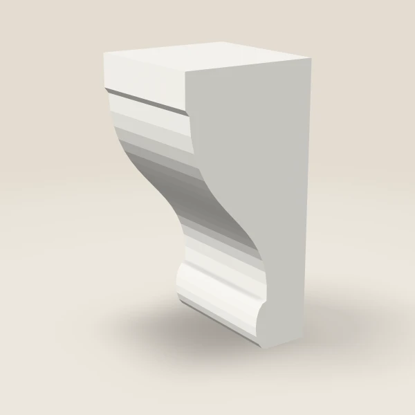 Ménsula 60S — 5" × 10", imagen en 3D