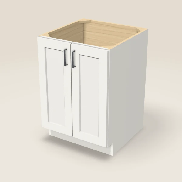 24" Full Height Base Cabinet — Double Door, 3D picture