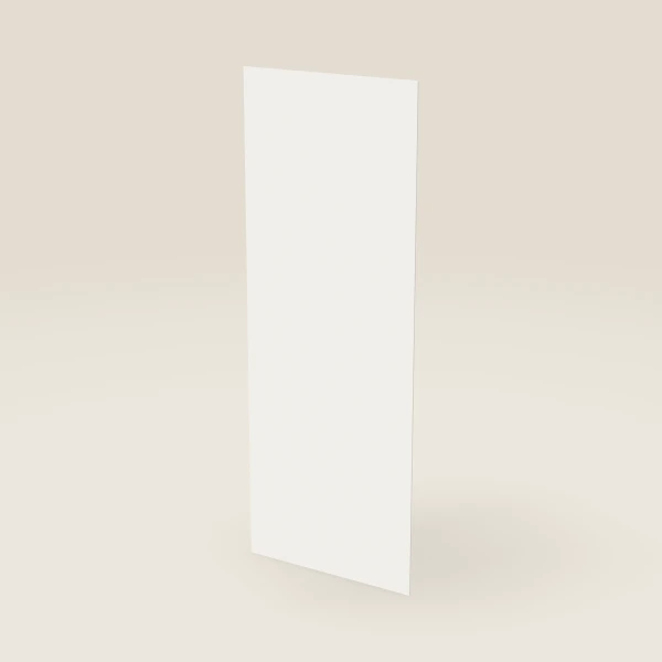 Panel trasero de plywood con acabado — 36" × 96", ¼" de grueso, imagen en 3D